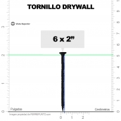 Tornillo Drywall 6 x 2