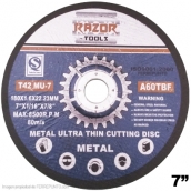 Disco De Corte Ultrafino Para Metal 7 Pulgadas Razor Tools