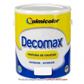 Pintura de Caucho marca Decomax color Blanco de galon