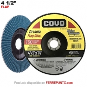 Disco Flap abrasivo 4 1/2" Grano 100 marca COVO