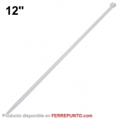 Tirrap Amarra Cable Blanco 4.8 x 300mm (12 pulgadas) Precio Unidad