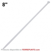 Tirrap Amarra Cable Blanco 4.8 x 200mm (8 pulgadas) Precio Unidad