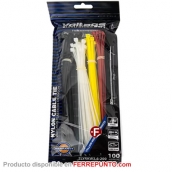 Juego de Tirrap 100 piezas marca Voltage