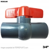 Llave De Paso 3/4 Pulgada Plastico ROSCAR